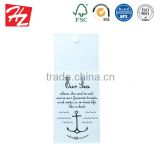 Top quality eco-friendly recycled paper clothing tags with clothing