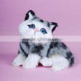 Car Interior Decoration Toy Mini Lifelike Cat Plush Toy thumbnail-6