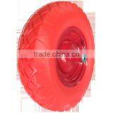 16inch 4.00-8 Colorful PU Wheel With Quality Ball Bearings for Wheelbarrows thumbnail-1