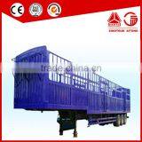 Semi Trailer Type and Steel Material 3 Axle Fencing Animal Transport Semi Trailer for Sale thumbnail-1