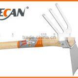 Stainless Steel Wooden Handle Garden Hoe Fork Hoe thumbnail-1