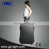 Multifunctional Commercial Remote Lighting Rechargeabl Portable Railway Spotlight With Black Case thumbnail-3