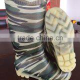 Camouflage Rain Boots Ladies Transparent Work Boots PVC Safety Shoes