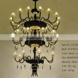 CE UL Certificate Wholesale Red Luxury Modern Metal Chandelier thumbnail-4