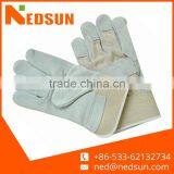 Customized Durable Working Leather Safety Hand Gloves thumbnail-1