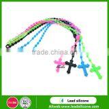 Food Grade Silicone Necklace/Beautiful Silicone Necklace Wholesale Silicone Bead Necklace Teething thumbnail-3