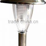 3pk Stainless Steel Solar Path Light Outdoor LED Landscape Lawn Garden Lamp -140 mm thumbnail-3