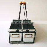 Organizer Office Desk Tidy Kids Pencils Storage Holder Metal Caddy Pen Container Basket thumbnail-6