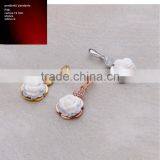 Wholesale 925 Sterling Silver Elegant Handcrafted Cameo Rose Pendant Made in Italy P38 Cameo 16mm thumbnail-1