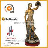 8 Inch Resin High Quality Brass Justice Lady Justice Statue thumbnail-4