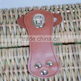 2016 New Product Pure Handmade Wholesale Wicker Willow Wine Basket for Picnic thumbnail-3