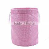 Folding Laundry Hamper With Closing, Bathroom Basket thumbnail-1