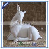 Christmas Deer Figural Custom Decorative Lying White Deer thumbnail-2