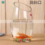 Glass Vase Solid Clear Color