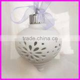 Wholesale Price Ceramic Gifts With Hollow LED Design Christmas Decoration thumbnail-5