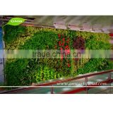 GNW GLW037 Wedding Stage Backdrop Decoration with Fake Green Plant Wall