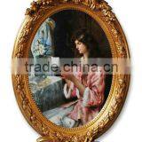 FA-053G-01woman Portrait Canvas Oil Painting With Frame thumbnail-3