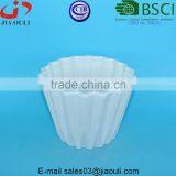 Glazed White Ceramic Origami Plant Pots thumbnail-4