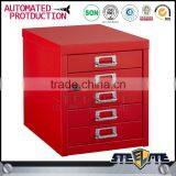 Customized Colorful Small Part Steel Drawer Cabinet Five Drawer Steel File Cabinet on Table thumbnail-2