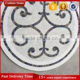 Round Shaped Natural Stone Carrara White Marble Mosaic Pattern thumbnail-3