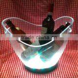 Plastic LED 39pcs RBG Color Changing Barware Clear Acrylic Ice Bucket thumbnail-4