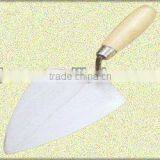 Wooden Handle Carbon Steel Bricklaying Bucket Trowel