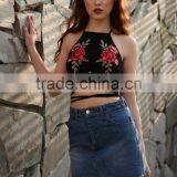 Fitness Crop Tops Ladies Sexy Panty and Bra Sets Tank Top Gym Ladies Cotton Crop Tops thumbnail-3