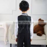 Fashion New Style Black Boys Waistcoat Sets Suit thumbnail-6