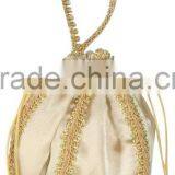 RENAISSANCE HANDBAG POUCH IN GOLD thumbnail-1