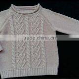 High Quality Wholesale Knitted Cable Autumn Child Cashmere Sweater(BKNB24) thumbnail-1