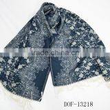 Vogue Hot Winter Stylish Jacquard Acrylic Paisley Floral Pashmina Scarf for Lady thumbnail-3