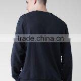Autumn Style New Look Navy Sweatshirt Round Neck Long Sleeves Brushed Fleece Lined Sweater 80% Cotton 20% Polyester Sweaters thumbnail-4