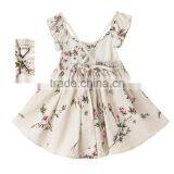 Vintage Flower Dress Summer New Arrival Clothes Baby Girl Frock Designs thumbnail-2