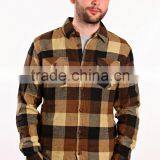 Electronic Rock Drum Short Sleeve Flannel Shirt Men thumbnail-1