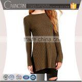 Characteristic Brown Lady High-waisted Sweater Dress With Jag thumbnail-1