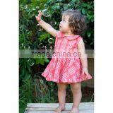 Elastic Waist Girl Child Dress Back Zipper Girls Party Dresses Detached Baby Bloomers thumbnail-1