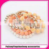 Fashion Multilayer Resin Rose Bracelet,sex Adjustable Bangle Bracelet thumbnail-1