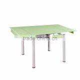 High Quality New Modern Design Glass Expandable Dining Table thumbnail-3