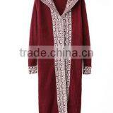 Runwaylover EY1054C New Fashion 2017 Ladies Long Style Embroidery Cardigan Coats thumbnail-3