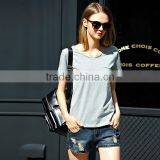 Summer New Fashion Ladies Tops Short Sleeve Modal Women T-shirts thumbnail-2