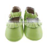 Soft Touch Leather Kids Moccs, Cute Baby Girl Leather Moccasins thumbnail-2