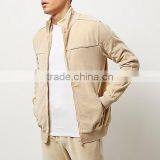 Men's Camel Velour Track Jacket thumbnail-3