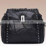 Women PU Leather Vintage Backpacks Fashion Leisure Male School Sport Black Travel Daypack Retro Bagpack thumbnail-1