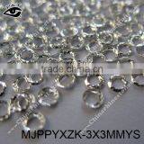 3x3mm Round Hole Studs Silver Nail Studs for Decorations thumbnail-4