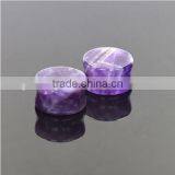 2017 Hot Amethyst Flare Plug With O Ring Natural Stone Ear Plug thumbnail-4