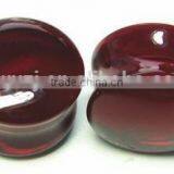 2015 Newest High Quality Double Flare Glass Ear Plug More Color Choose thumbnail-2