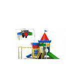 Toddlers Spiral Steel Plastic Playground Slides Equipments for Amusement Park thumbnail-1