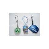 Mini Reflective Soft PVC + EVA Mobile Phone Cleaner Sound Effects Keychain for Promotional thumbnail-1