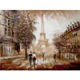Streetview/Village Decorative Oil Painting