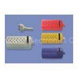 Colorful 125V ETL Plug Switch Electrical Extension Cord With 4 / 6 Ways